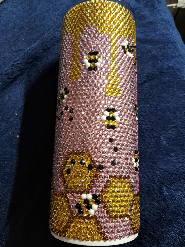 BEE MINE- 4mm Bling Your Own Tumbler