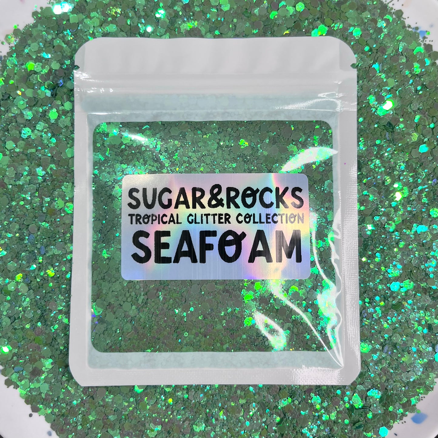 SEAFOAM Tropical Glitter Collection- 20 Gram Bag