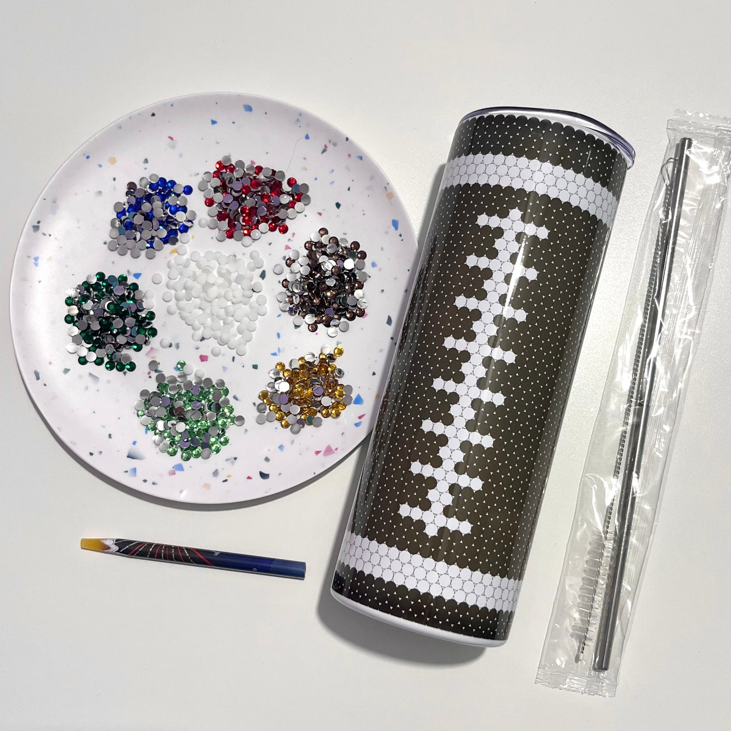 Color CHOICE Football Season-5mm Bling Your Own Tumbler