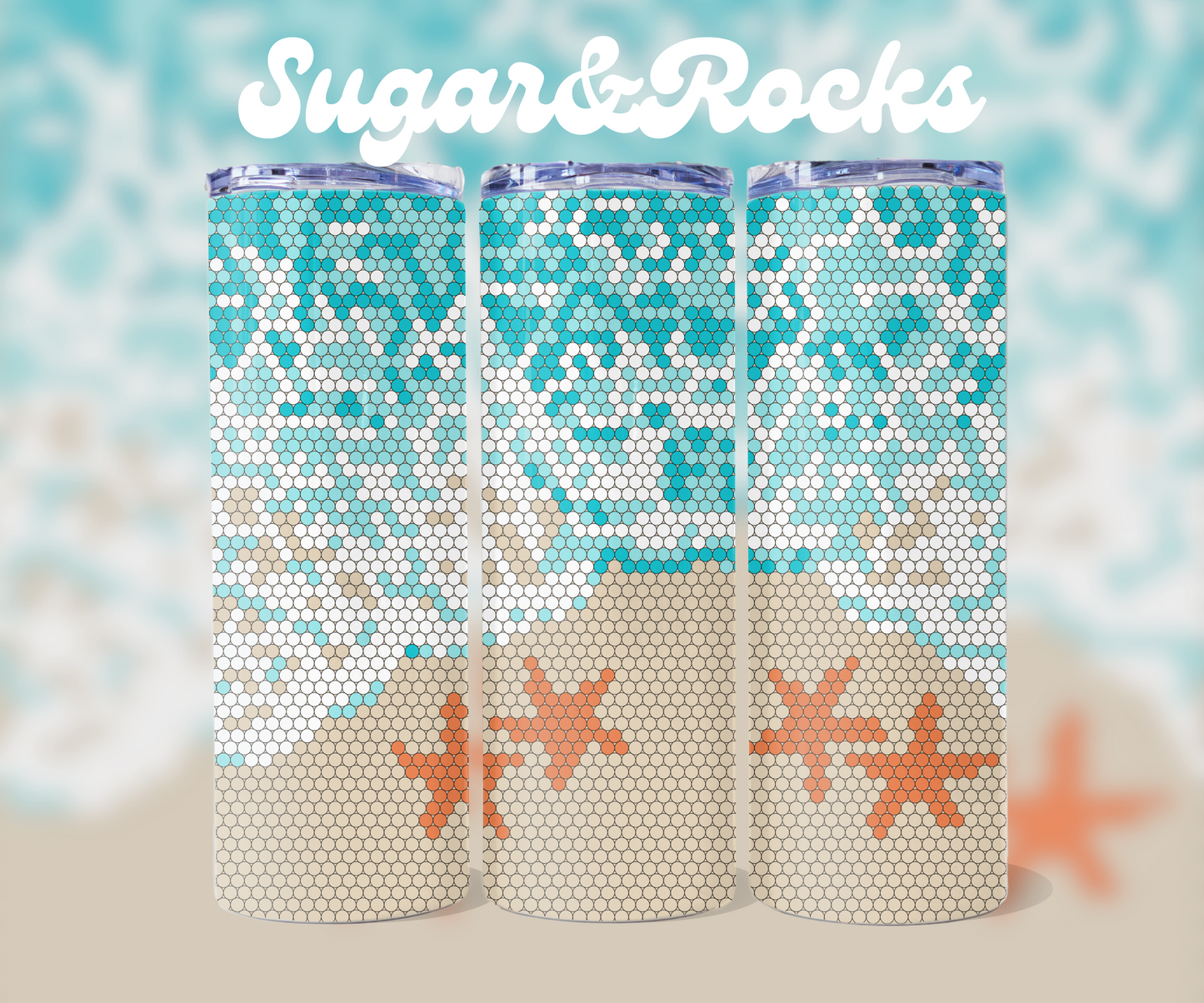 Beach - 4mm Bling Your Own Tumbler