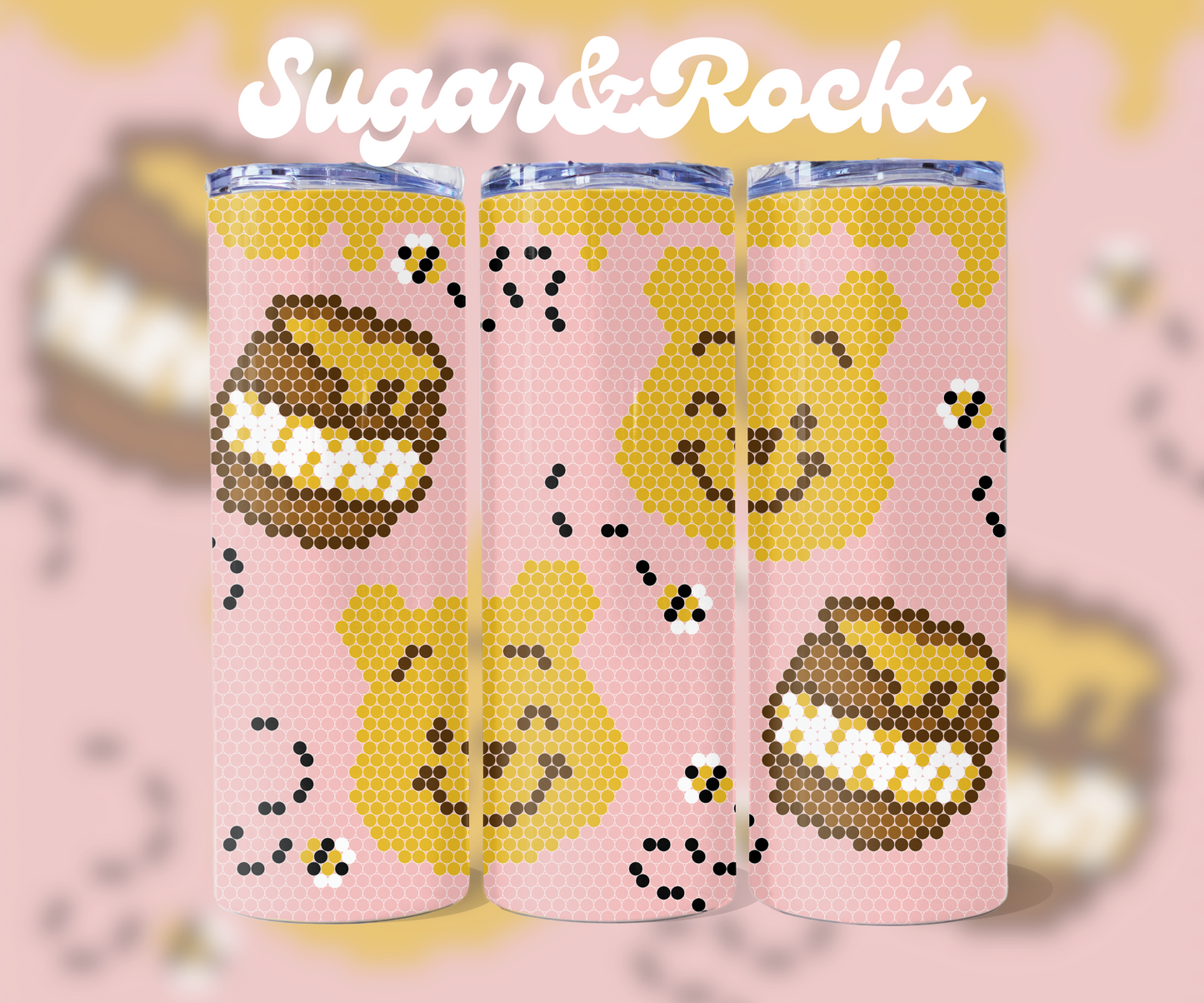 Honey Bear- 4mm Bling Your Own Tumbler