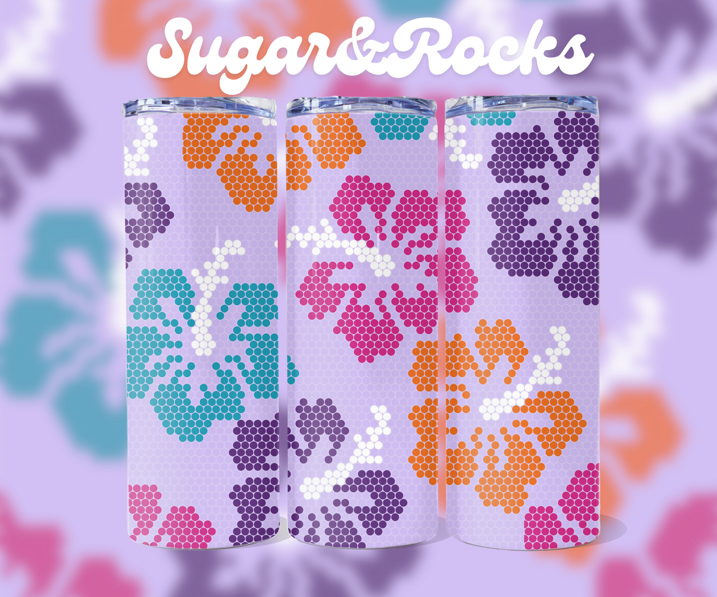 Hibiscus - 4mm Bling Your Own Tumbler