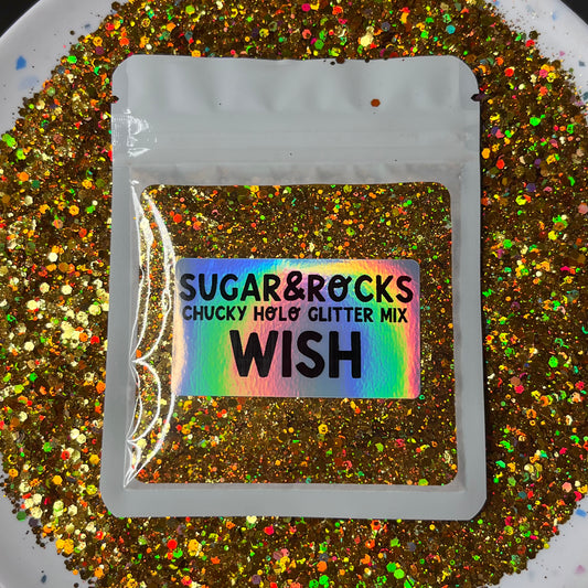 WISH Holo Chunky Glitter Mix - 20 Gram Bag