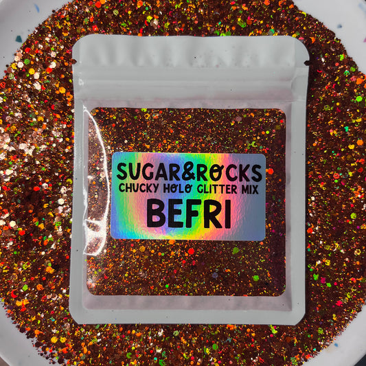 BEFRI Holo Chunky Glitter Mix - 20 Gram Bag