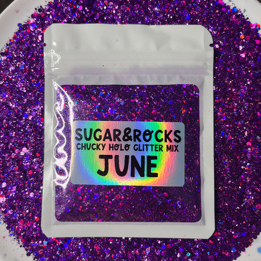 JUNE Holo Chunky Glitter Mix - 20 Gram Bag