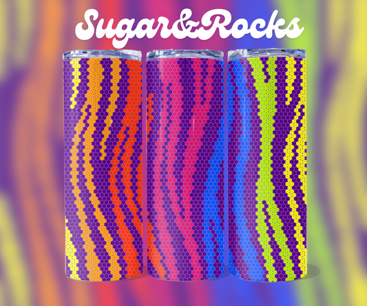 Neon Safari- 4mm Bling Your Own Tumbler