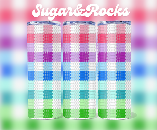 Gingam Dreams - 4mm Bling Your Own Tumbler