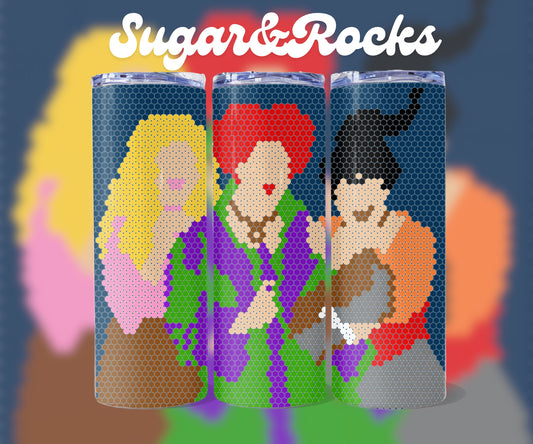 Salem Sisters- 4mm Bling Your Own Tumbler Halloween