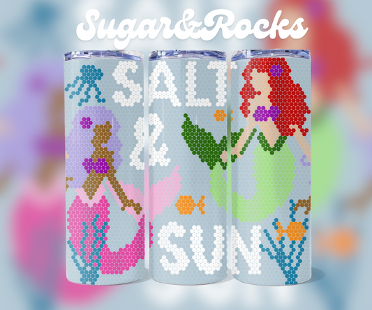 Salt N Sun- 4mm Bling Your Own Tumbler