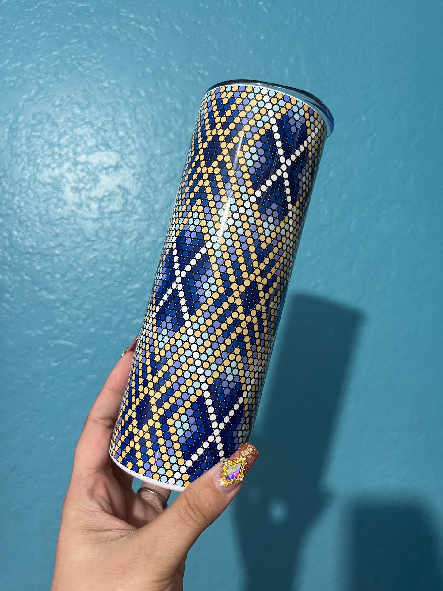 Sapphire Luxe - 4mm Bling Your Own Tumbler