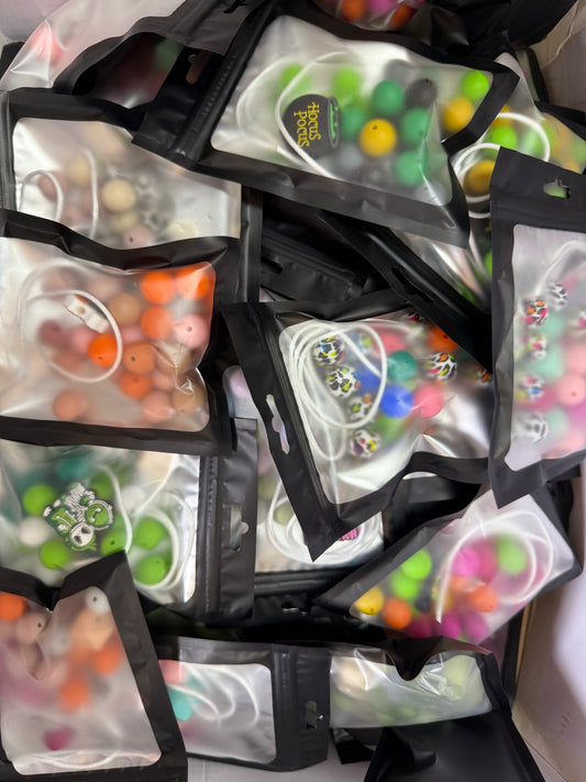 Silicone Bead Wristlet – With Focal or Pattern Beads