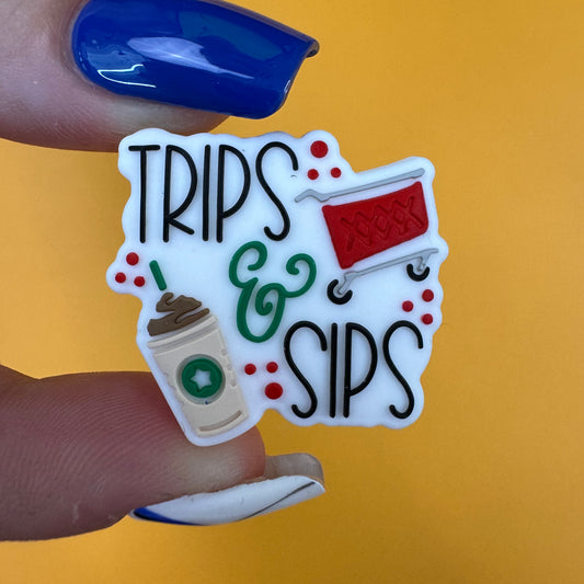 Trips & Sips Focal Silicone Bead