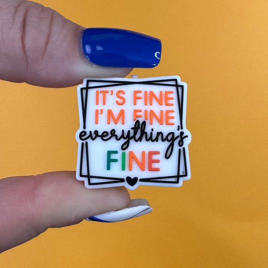 Everything is FINE Focal Silicone Bead