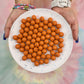 Rust Orange 15mm Silicone Bead