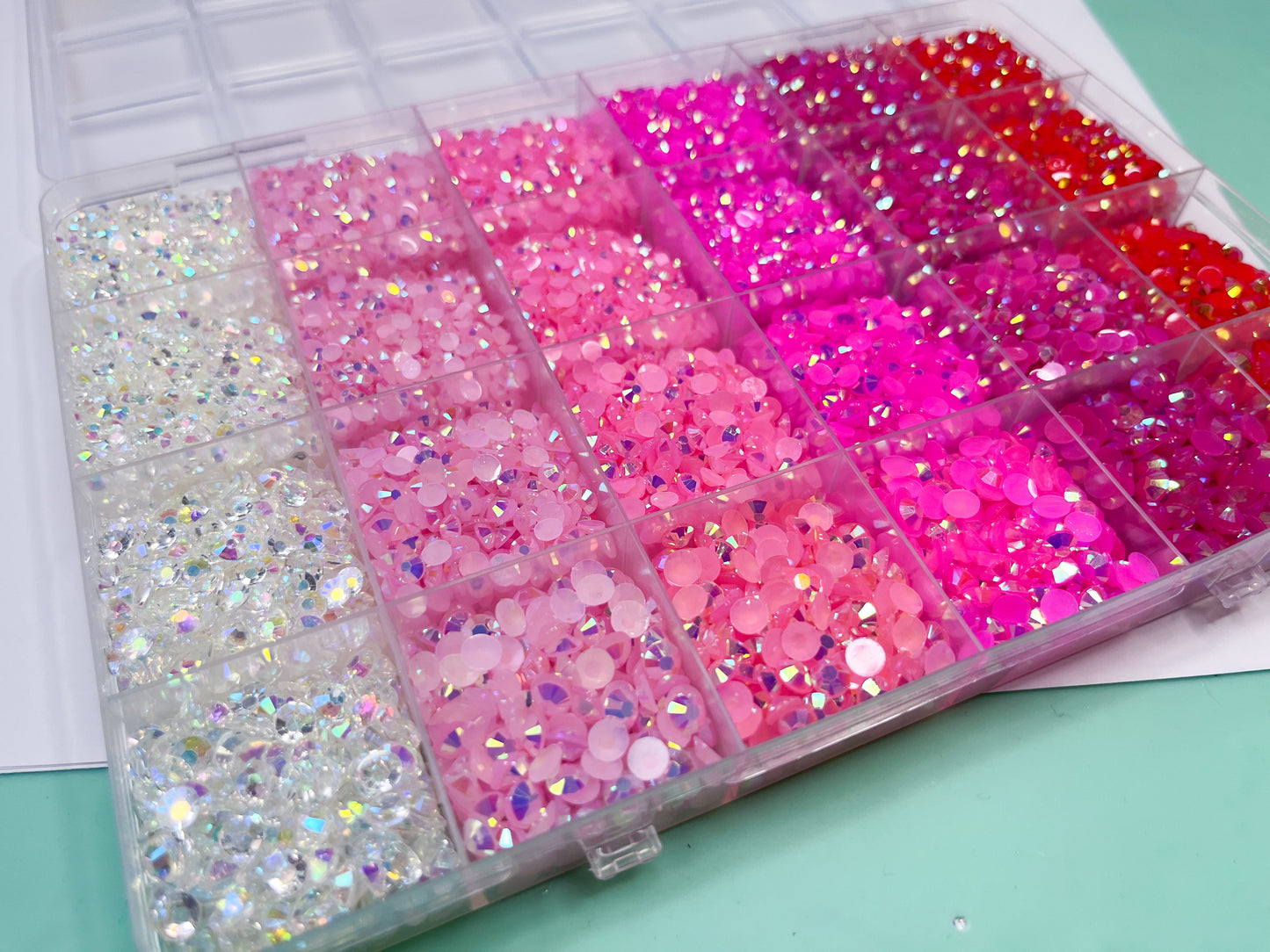 Cupid AB Rhinestone Kit 3mm, 4mm, 5mm 18800 Piece Bling Kit