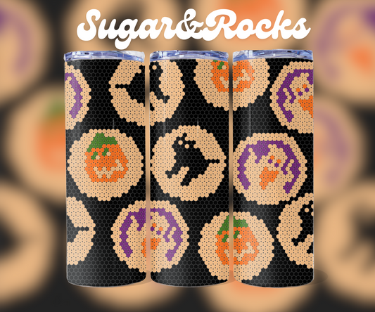 Sugar Spooks- 4mm Bling Your Own Tumbler Halloween