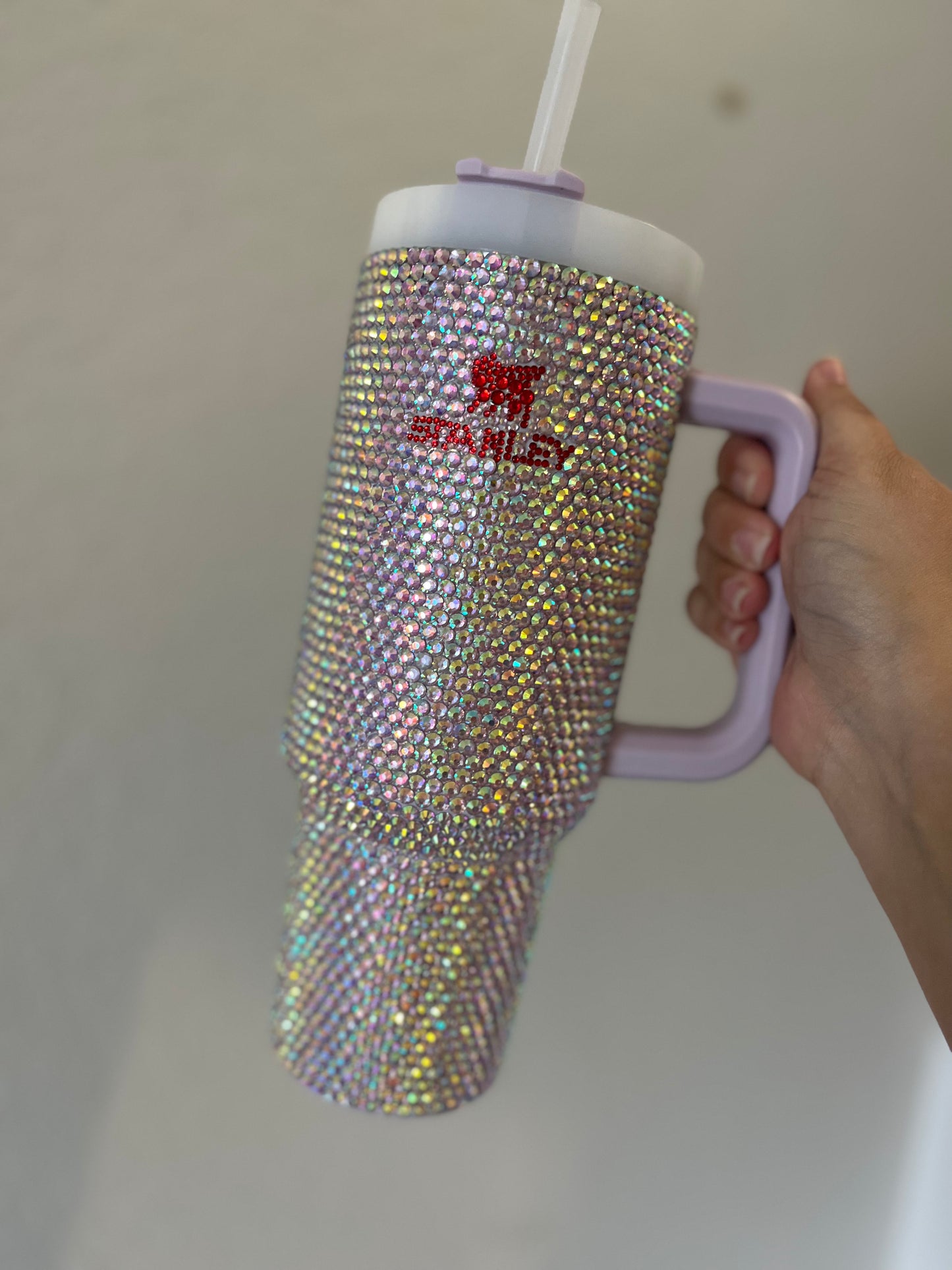 40oz luxury Bedazzled rhinestone bling Stanley inspired tumbler with h –  Iconic Trendz Boutique